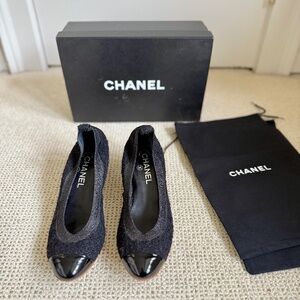 Chanel Vintage 2007 Slingback Ballet Pump by Karl Lagerfeld Size: 8.5
